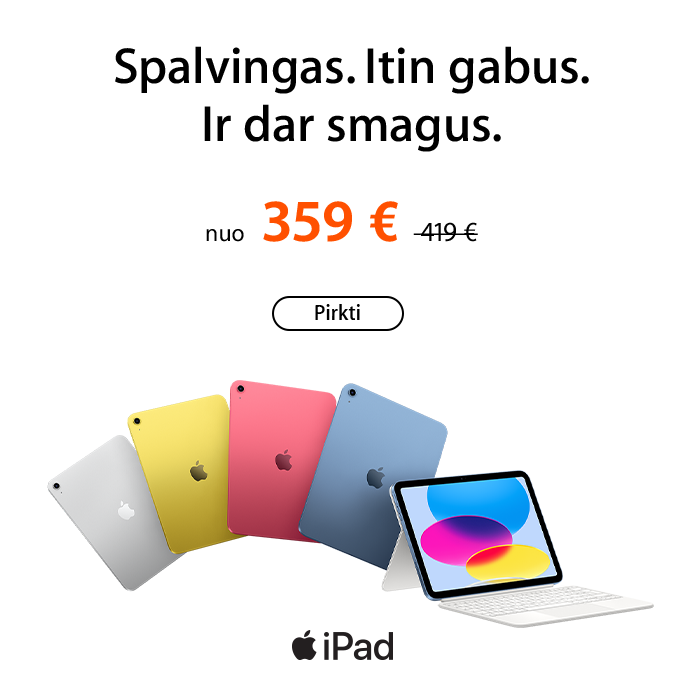 iPad A16 pasiūlymai.